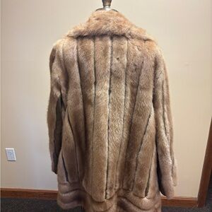 Elegant Tan Fur Coat